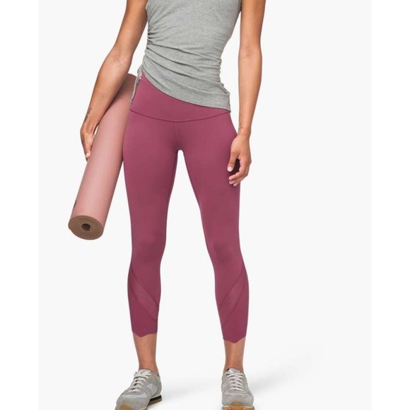 Lululemon Wunder Under Crop High-Rise *Roll Down Scallop Full-On Luxtreme 24" - Picture 5 of 10